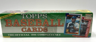 Vintage 1990 Topps Baseball The Complete Official MLB 792 Conjunto Caixa Selada de Fábrica - Imagem 1 de 4
