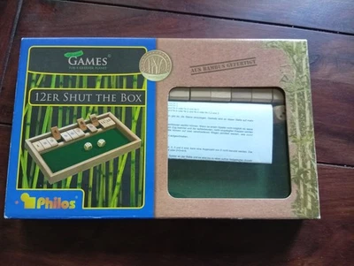 Green Games - Philos Spiel - 12er  Shut The Box - aus Bambus - Bild 1 von 2