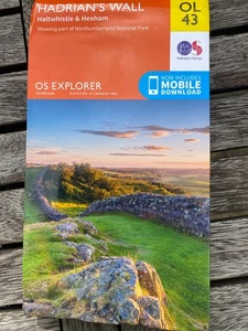 Ordnance Explorer Map OL43 Hadrian's Wall Haltwhistle & Hexham 2019 Double-Sided - Picture 1 of 4