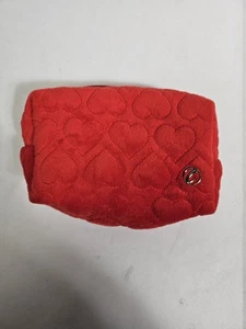 Capezio rot Herz genäht Reise Kosmetiktasche - 7"x4"x3" Neu ohne Etikett - Bild 1 von 18
