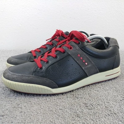 Ecco Street Premiere Spikeless Golf Shoes Mens Size 43 EU Sneakers Low Black Red - Image 1 of 4