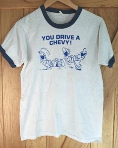 Vintage 80s Chevy joke Humor ring t shirt size M - Picture 1 of 4