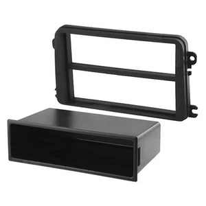 Marco de montaje 2DIN cubierta de radio y compartimento de almacenamiento para VW Transporter Multivan T5 - Imagen 1 de 1