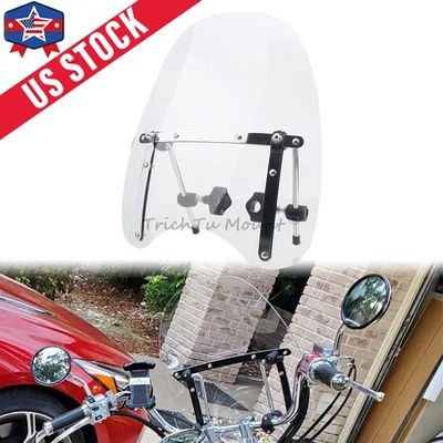 For Suzuki Boulevard Intruder 800 1400 1500 Clear Windshield Windscreen 17"×15" - Image 1 of 4