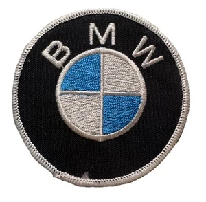 Vintage BMW Luxury Cars Uniform 3” Round Iron On Patch - Picture 1 of 2