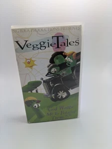 Veggie Tales God Wants Me To Forgive Them VHS 1994 Clear Shell Children Family - Foto 1 di 5