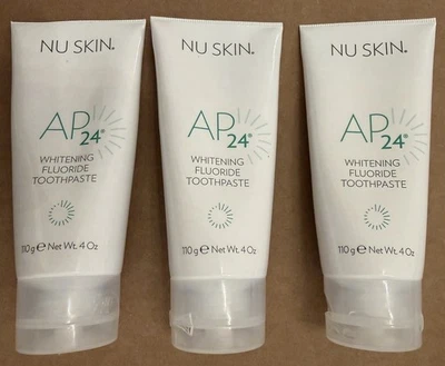 Nuskin Nu Skin AP-24 美白氟化物牙膏,3 包有效期至:2024 年 5 月 — 第 1/4 张图片