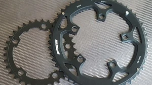 (Set di 2) Anelli Catena COMPATTI FSA PRO (34+50t) 10/11s Bici da Strada Shimano NUOVI - Foto 1 di 7