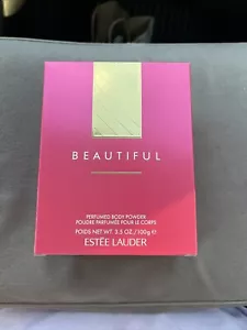 ESTEE LAUDER BEAUTIFUL 100G/ 3.5 OZ PERFUMED BODY POWDER (NEW WITH BOX) - Picture 1 of 1