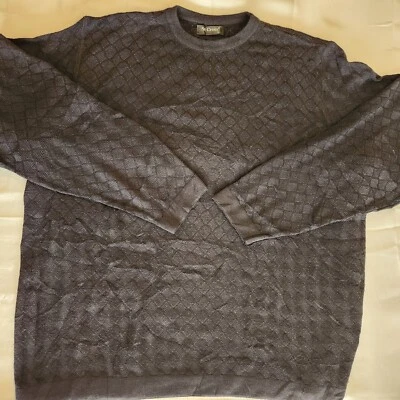 Vintage St Croix Sweater Men’s L Wool Bamboo Blend Geometric Jacquard Grandpa - Image 1 of 4