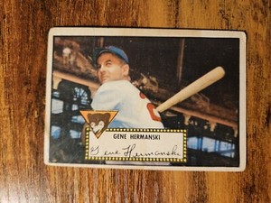 1952 Topps Set-Break # 16 Gene Hermanski VG-VGEX No Creases ST Chicago Cubs 