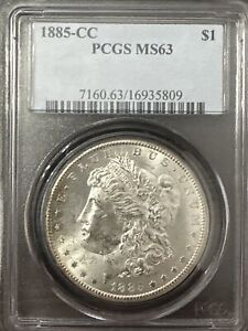 1885-CC morgan silver dollar - PCGS MS63 - Under-graded Toned Accent Coin - Wow