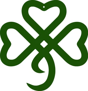 Shamrock Decorations St Patricks Day Decorations Shamrock Wreath Irish Celtic Gi - Picture 1 of 12
