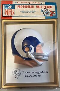 Vintage 1967 Los Angeles Rams Plaque Original Packaging Techigraph Company