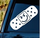 Bandage Smirk Face Decal For Car | Ouch Jdm Sticker | Bg 928