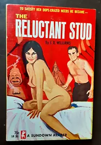 Sleaze gga Vintage Pb,"The Reluctant Stu" 1965 1st printing Sexual, J.X.Williams - Picture 1 of 5