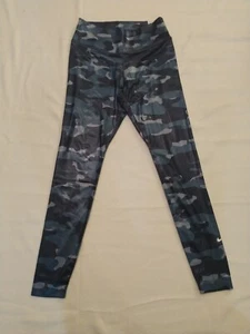Nike One Womens Mid-Rise Thunder Blue Shiny Camo Legging DD4559-437 Medium NEW - Picture 1 of 4