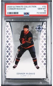 2020 Upper Deck Ultimate Collection Connor McDavid /149 #32 Oilers PSA 10 POP 1 - Picture 1 of 2
