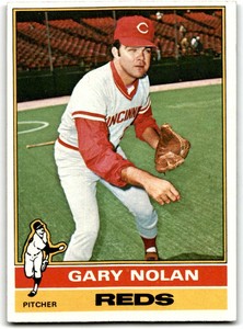 1976 Topps Gary Nolan . Cincinnati Reds #444
