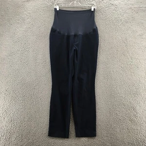 Old Navy Maternity Pants Womens 12 (Actual 34x27) Black Low Rise Full Panel - Picture 1 of 23