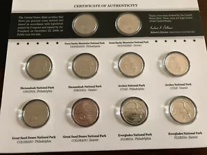 2014 ATB Uncirculated US Mint ATB Quarters Set - Picture 1 of 2