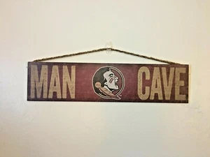 FSU Florida State University Seminoles Man Cave Wall Sign 24" wide - Picture 1 of 2