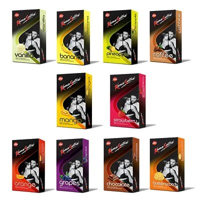 Condones KamaSutra Sabor Punteados Condones Masculinos KS Hombres 10 piezas/Paquete Elige Cantidad Foto 1 de 2