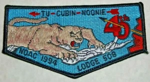 FUSIONADO OA TU CUBIN NOONIE 508 535 520 BSA UT PARQUES 1994 45th NOAC COUGAR FLAP - Imagen 1 de 2