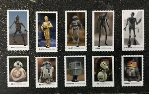 2021USA #5573-5582 Forever Star Wars Droids - Set of 10 Singles mint - Picture 1 of 1