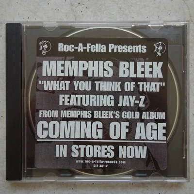 Memphis Bleek ‎– What You Think Of That Roc-A-Fella  PROMO-CD Def Jam with Jay-Z - Bild 1 von 4
