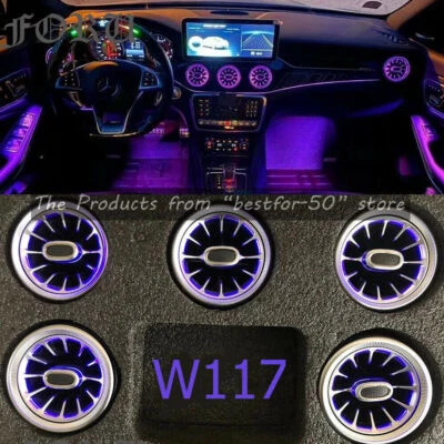 For Mercedes-Benz A B CLA GLA W117 Air Vents Outlet Interior Parts Ambient Light - Image 1 of 4