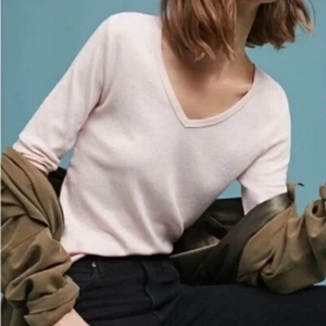 MICHAEL STARS FOR ANTHROPOLOGIE ROSA LANGARM BLUSE OBERTEIL SHIRT GR. XS/S - Bild 1 von 6