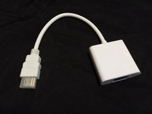 1080p HDMI Male to VGA Female Video Cord Converter Adapter Cable for HDTV TV PC - Picture 1 of 3