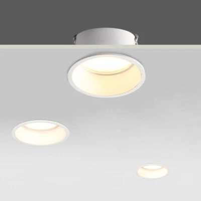 LED Ceiling Light Anti-Glare Lamp Fixture SMD 2835 Downlight Flush Mounted Hotel - Image 1 of 4