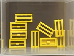 LEGO Parts - Yellow Tile 1 x 2 Grille w Bottom Groove - No 2412b - QTY 10 - Picture 1 of 1