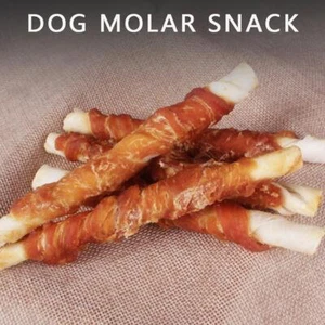 Chicken Wrapped Jerky Beef Twists - snacks, chews, S2J1 rawhide delicious BEST - Picture 1 of 15