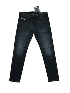 Diesel Herren Thommer Slim Fit Jeans RM063 $ 195 schwarz Größe 33/32 - Bild 1 von 7