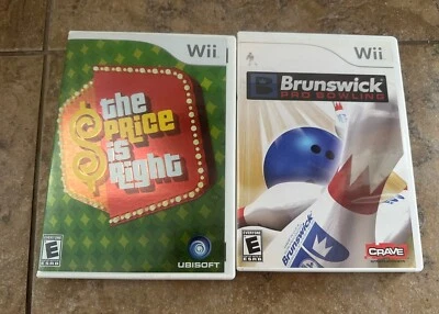Brunswick Pro Bowling, The Price Is Right  (Nintendo Wii, Lot Of 2 - Image 1 of 4