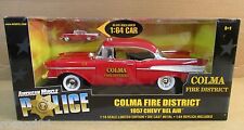 1957 Chevy Belair Red Fire District Colma California 1 18 Ertl American Muscle