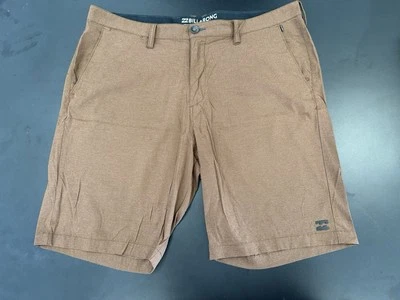 Pantalones Cortos Billabong Crossfire Sumergibles Para Hombre 38 Marrón Secado Rápido Cremallera Playa Foto 1 de 4