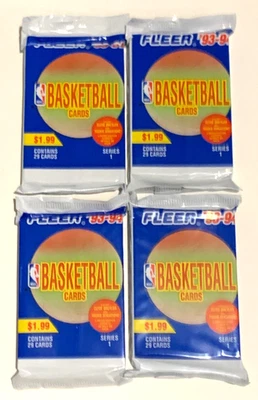 1993-94 Fleer NBA Basketball Series 1 Jumbo Packs (4 Pack Lot) Rookie Sensations - image 1 of 2