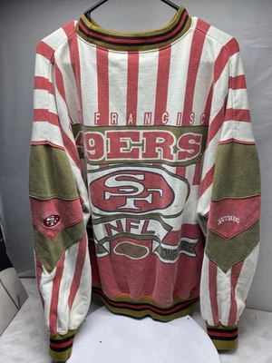 Sudadera De Colección Años 90 San Francisco 49ers Cuello Redondo XL Nuez moscada NFL Fútbol NFC Foto 1 de 3