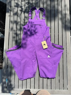 NUEVO CON ETIQUETAS BURTON Avalon Babero Mujer S Pequeño Púrpura Invierno Snowboard/Esquí Baberos/Pantalones Foto 1 de 3