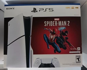 PlayStation 5 Digital Slim Edition Marvels Spider Man 2 Bundle "FACTORY SEALED" - Picture 1 of 8