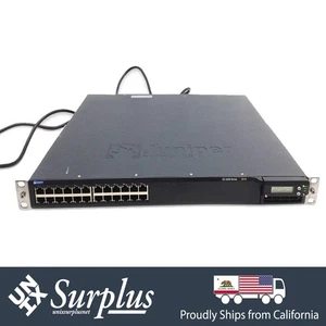 1GB RJ45 24 Port 8x PoE EX4200-24T Juniper Managed Switch 2x PSU, 4x 1GB SFP - Picture 1 of 6