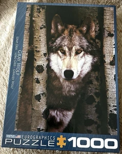 1000 Piece Jigsaw Puzzle Gray Wolf Eurographics Made in USA - Picture 1 of 8