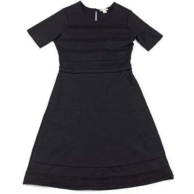 Reiss Anabell Vestido Mujer UK-10 EU-38 Negro Textura Elástico sin Forro Jersey - Imagen 1 de 4