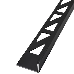 5x 2,5m Fliesenschiene Aluminium (eloxiert) 10mm Winkelprofil Kantenschutz - Bild 1 von 6