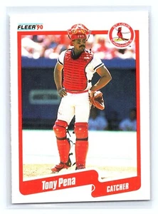 1990 Fleer - #256 Tony Pena St. Louis Cardinals - Picture 1 of 2