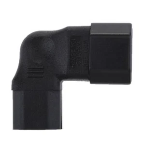 IEC320 C14 auf rechten Winkel 90 Grad C13 Stecker auf Buchse Netzteil - Bild 1 von 4